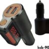 Transmitter Αυτοκινήτου FM με Bluetooth / USB Πορτοκαλί KCB-905