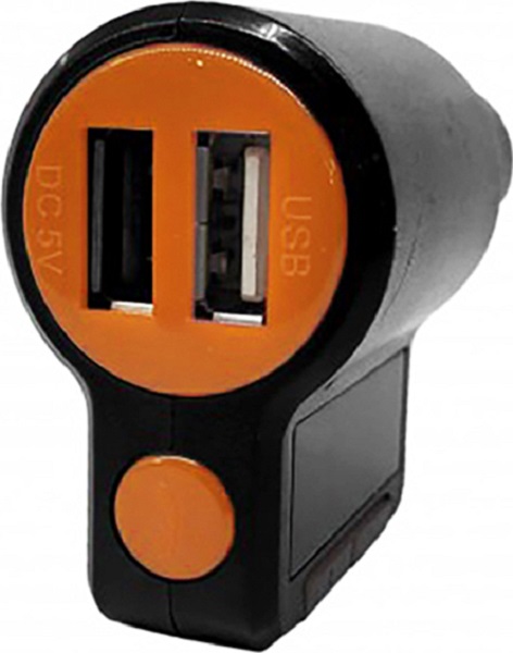 Transmitter Αυτοκινήτου FM με Bluetooth / USB Πορτοκαλί KCB-905