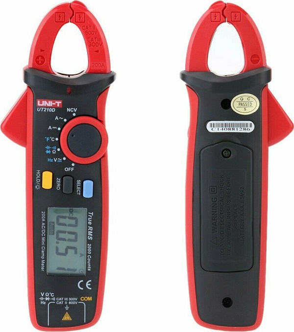 Αμπεροτσιμπίδα Ψηφιακή Uni-T 200A AC UT210D True RMS