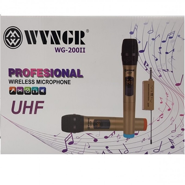 ΜΙΚΡΟΦΩΝΑ ΑΣΥΡΜΑΤΑ ΣΕΤ 2 UHF WG200II ME 1 ΠΟΜΠΟ USB ΚΑΡΦΙ