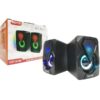 Ηχεία Υπολογιστή 2.0 με RGB Φωτισμό Leerfei YST-1046 σε Μαύρο Χρώμα