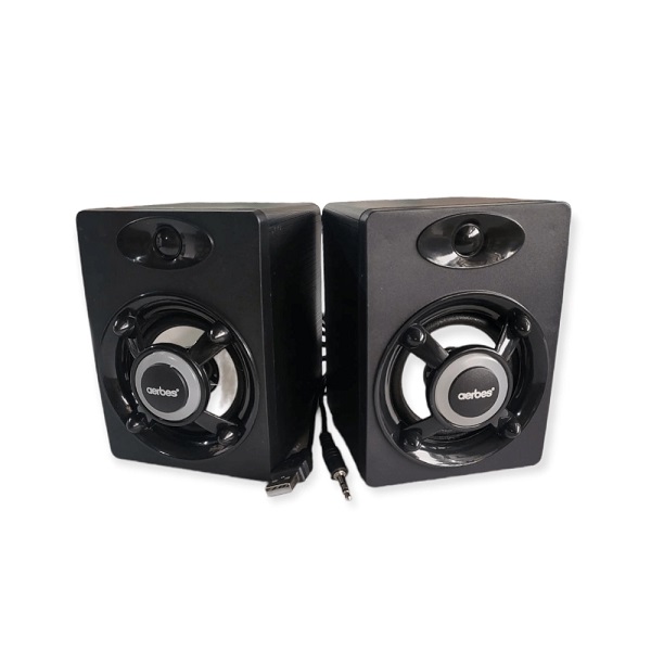 Ηχεία Υπολογιστή 2.1 με RGB Φωτισμό και Ισχύ 3W σε Μαύρο Χρώμα AB-Q337