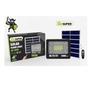 Αδιάβροχος Ηλιακός Προβολέας GDSUPER GD-100H 100W με Ηλιακό Πάνελ & Χειριστήριο