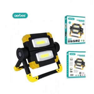 Aerbes Στεγανό Ηλιακό Φωτιστικό Δαπέδου IP65 σε Μαύρο Χρώμα AB-Z994