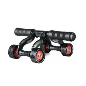 andowl_q_js285_roda_koiliakon.jpg Ρόδα Κοιλιακών Μαύρη με Αντιολισθητικές Λαβές και Στρωματάκι για τα Γόνατα Andowl Q-JS285