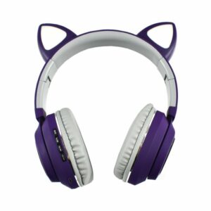 Andowl Q-MAX93 Ασύρματα Ενσύρματα On Ear Ακουστικά Μωβ