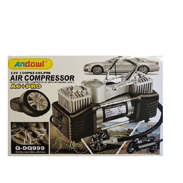 Τρόμπα Αυτοκινήτου 150PSI με Καλώδιο Αναπτήρα 12V Andowl Q-DQ999