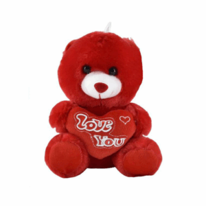 arkoudaki.png Λούτρινο Αρκουδάκι Αγίου Βαλεντίνου 22X16CM κόκκινο χρώμα love you 82333