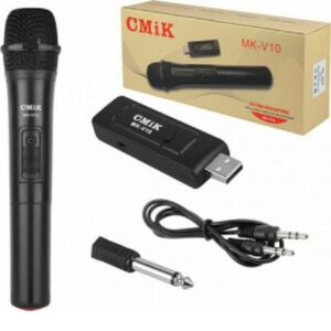 Ασύρματο Μικρόφωνο Karaoke CMiK MK-V10 σε Μαύρο Χρώμα