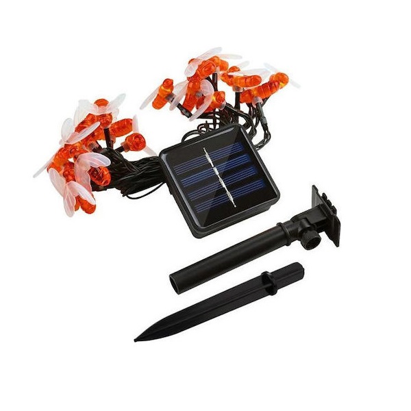 Ηλιακά Φωτάκια LED Μέλισσες με Φωτοβολταϊκό Συλλέκτη VL1969