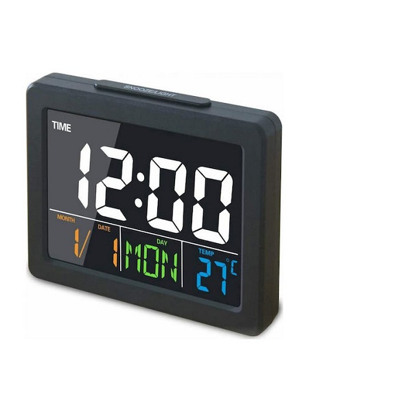 Ψηφιακό Ρολόι Επιτραπέζιο με Ξυπνητήρι Λευκό GH-2000WJ