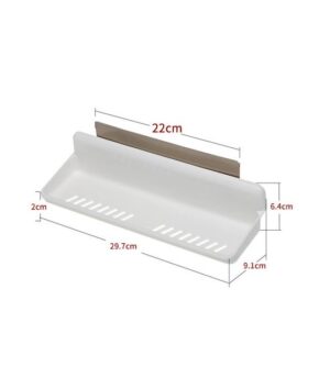 Ραφιέρα Μπάνιου Πλαστική με 1 Ράφι Επιτοίχια 29.7x6.1x6.4cm 5032