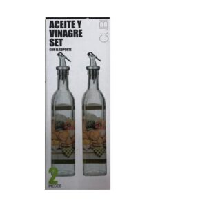 Σετ Λαδόξιδο Γυάλινο με Ροή