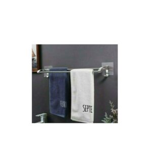 Ράγα Μπάνιου Διπλή Επιτοίχια με Αυτοκόλλητο Ασημί 81005BBL50SL