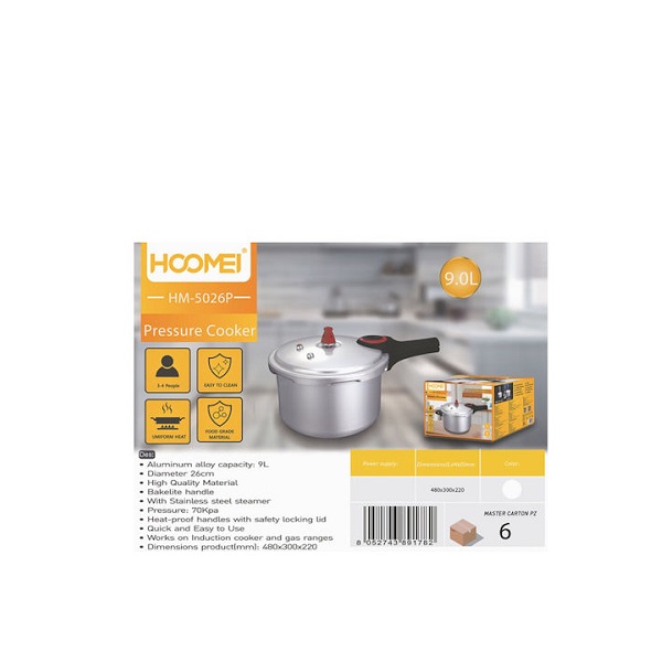 Hoomei HM-5026P Χύτρα Ταχύτητας 9lt
