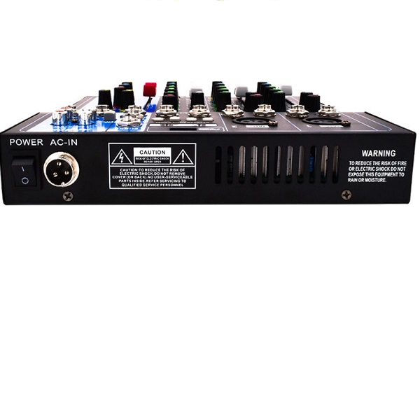 hhj.jpg Κονσόλα Αναλογική 4 Καναλιών με Phantom Power & 2 Εισόδους XLR & Bluetooth Andowl Q-4L