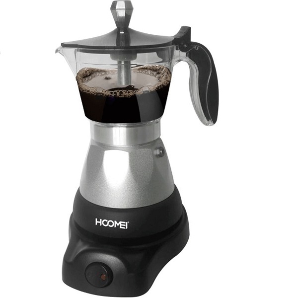 Μπρίκι Ηλεκτρικό Espresso 3cups 400W Μαύρο Hoomei HM-5710