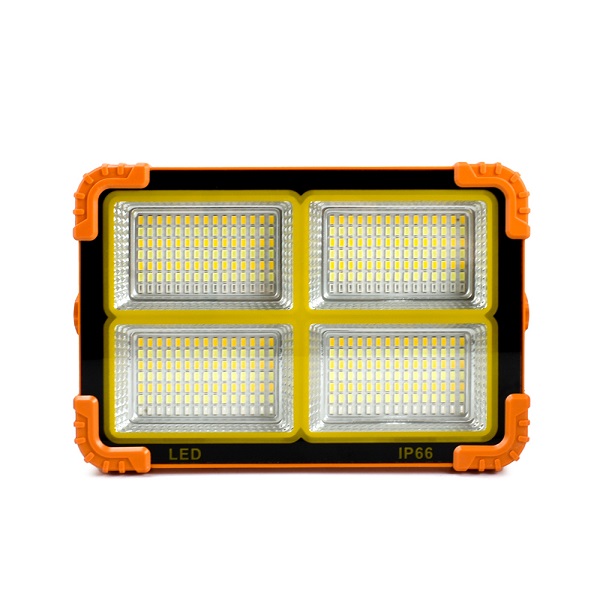 Ηλιακός Προβολέας Φορητός 336LED 300W Powerbank 12000mAh IP66 Foyu FO-11-10 – Πορτοκαλί