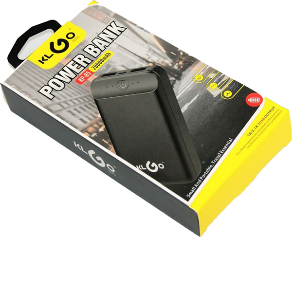 Power Bank 20000mAh με 2 Θύρες USB-A Μαύρο KP-85