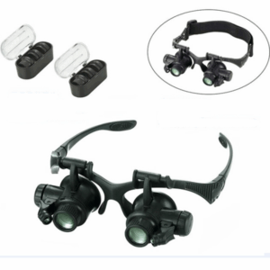 Γυαλιά - Μεγεθυντικός Φακός Κεφαλής με Ζουμ 23x & Φωτισμό LED & Ρυθμιζόμενο Σκελετό