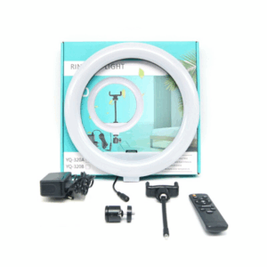 Ring Light  με Τρίποδο Δαπέδου και Βάση Κινητoύ & Τηλεχειριστήριο 30cm 3200-5600K YQ-320A