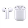 inPods 12 Earbud Bluetooth Handsfree Ακουστικά με Αντοχή στον Ιδρώτα και Θήκη Φόρτισης Λευκά