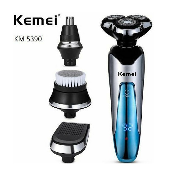 kemei_km_5390-X-6.jpg Ξυριστική Μηχανή Προσώπου Επαναφορτιζόμενη Kemei KM-5390