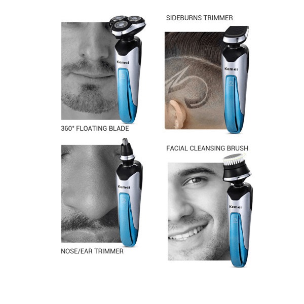 kemei_km_5390-X-7.jpg Ξυριστική Μηχανή Προσώπου Επαναφορτιζόμενη Kemei KM-5390