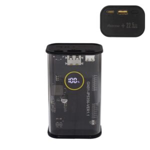 KLGO KP-91 Power Bank 10000mAh 22.5W με Θύρα USB-A και Θύρα USB-C Power Delivery Μαύρο