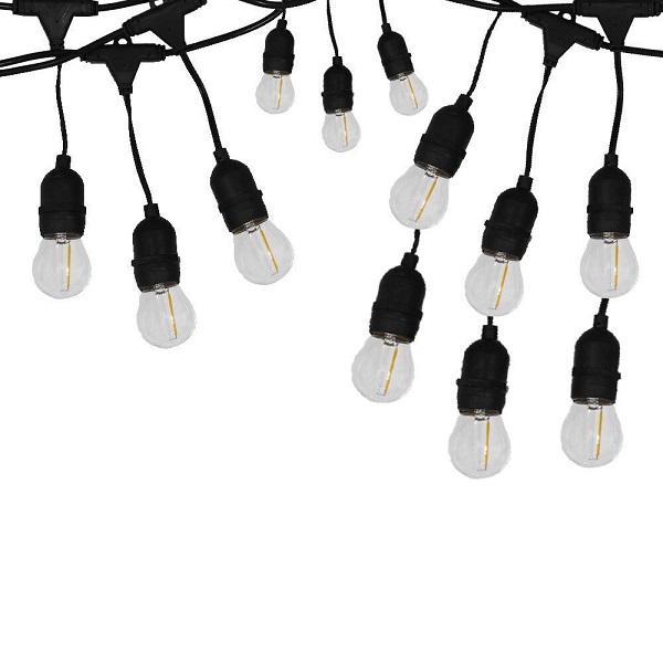 Κρεμαστό Ηλιακό Φωτιστικό Γιρλάντα Θερμό Λευκό 2700K με Τηλεχειριστήριο RZ.SLDC-10M12D