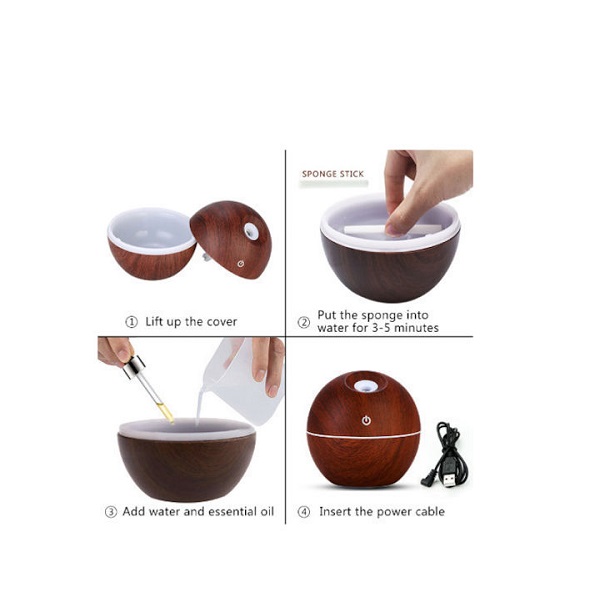 Συσκευή Αρωματοθεραπείας & Υγραντήρας Υπερήχων Ultrasonic Diffuser NANUM 14200 ​