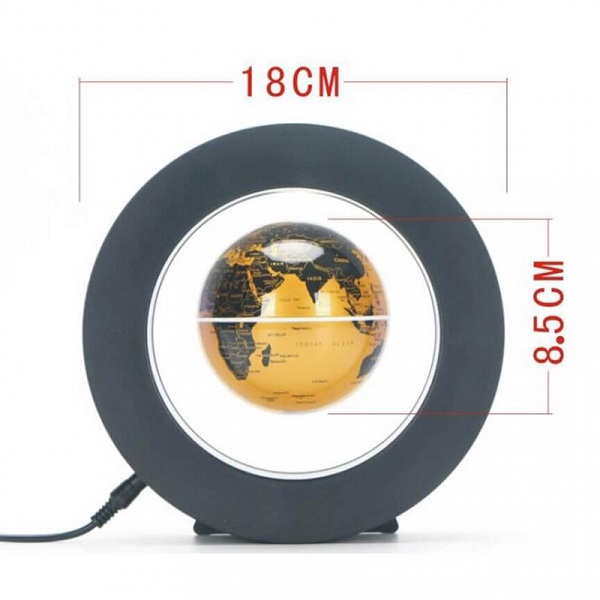 Υδρόγειος Σφαίρα Αιωρούμενη με Φως σε Μπλε χρώμα 03020GLB00BK