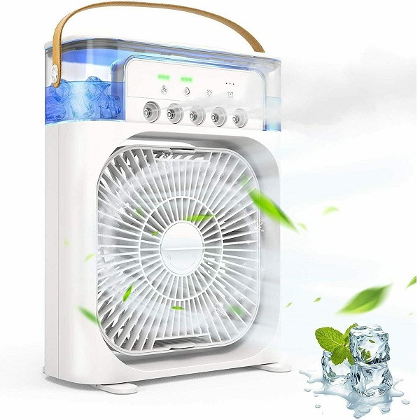 Portable Air Conditioner Fan 600ML with Ice Tray 5 in1 Fan 3 Speeds 74579