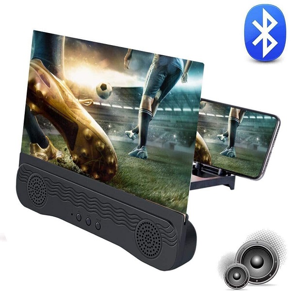 Πτυσσόμενη Βάση 3D για Μεγένθυση Οθόνης & Ηχείο Bluetooth - Phone Screen Amplifier