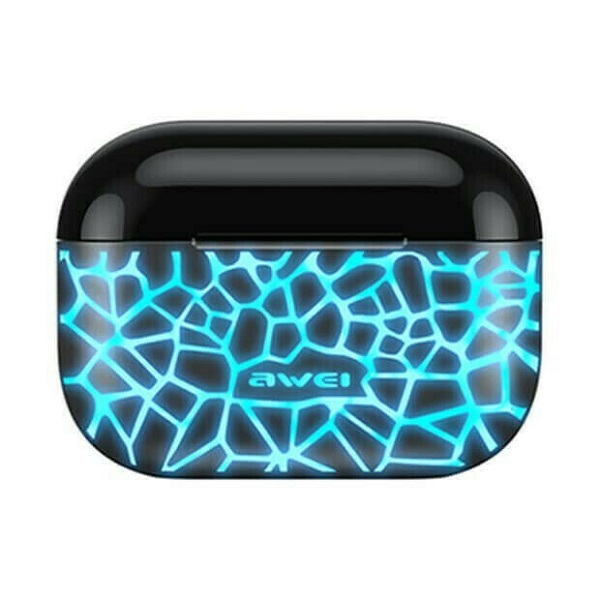 sfg.jpg In-ear Bluetooth Handsfree Ακουστικά με Θήκη Φόρτισης Ice Crack Blue Awei T29 Pro