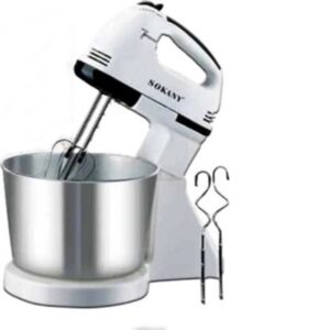 Μίξερ με Inox Κάδο 2lt Λευκό 250W CX-6620 Sokany