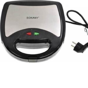 Τοστιέρα με Αποσπώμενες Πλάκες για 2 Τοστ 750W Inox Sokany KJ-302