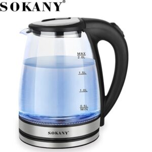 Sokany Βραστήρας 2lt 1500W Μαύρος SK-1029