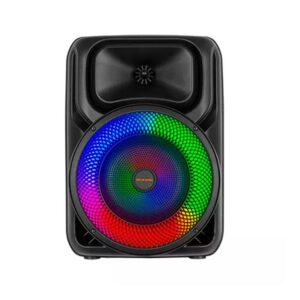 Ηχείο Bluetooth Φορητό Super Bass 8.5” με Φωτισμό LED και Μικρόφωνο Μαύρο