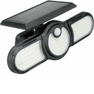 Ηλιακός Προβολέας 2.5W με Αισθητήρα Κίνησης σε Μαύρο χρώμα SH-1206A