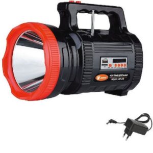 Ηλιακό Σύστημα Ήχου, Φωτισμού & Φόρτισης με Panel 3W, Μπαταρία, Ισχυρό Φακό 1000LM & Φωτιστικό, Ηχοσύστημα Mp3/USB/SD/FM Player & 3 Λάμπες LED DAT T6