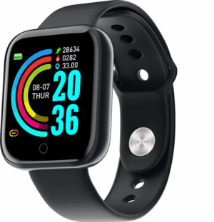 y68.png Smartwatch με Παλμογράφο Μαύρο Y68