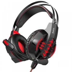 Hoco W102 Cool Tour Over Ear Gaming Headset με σύνδεση 3.5mm / USB Κόκκινο