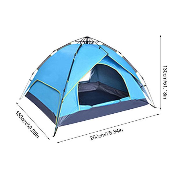 Αυτόματη Σκηνή Διπλής Στρώσης 3 Εποχών 2 Ατόμων 450-458 Γκρί Χρώμα