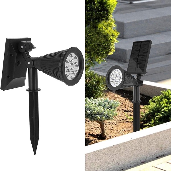 Ηλιακό Φωτιστικό Αδιάβροχο Καρφωτό Led Πράσινο με Αισθητήρα Κίνησης και Φωτοκύτταρο IP65 PM-0109