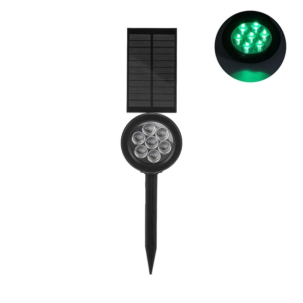 Ηλιακό Φωτιστικό Αδιάβροχο Καρφωτό Led Πράσινο με Αισθητήρα Κίνησης και Φωτοκύτταρο IP65 PM-0109