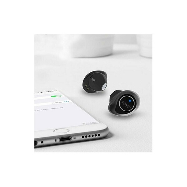 Ακουστικά Bluetooth Handsfree Earbud με Θήκη Φόρτισης Μαύρα FO-Y69