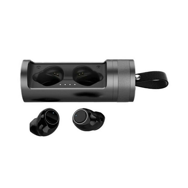 Ακουστικά Bluetooth Handsfree Earbud με Θήκη Φόρτισης Μαύρα FO-Y69