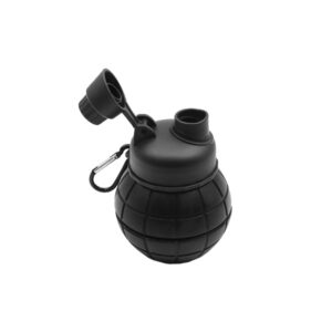 Αναδιπλούμενο Ποτήρι Σιλικόνης για Camping Μαύρο 42331148