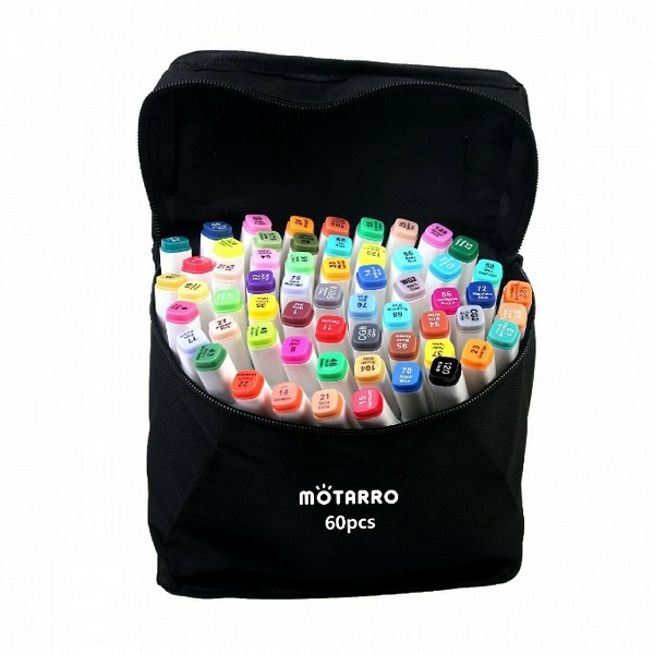 Ανεξίτηλοι Μαρκαδόροι Fine Double-Sided Πολύχρωμοι 60τμχ